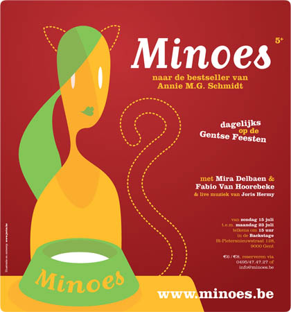 Toneelaffiche Minoes